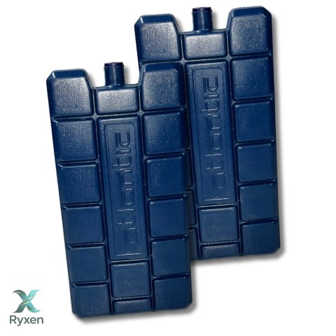 Wkłady mrożące zestaw 2 szt. po 240 ml, do lodówek turystycznych, nietoksyczne, wymiary 14,5x8 cm Kamai COOLBOX