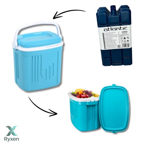 Wkłady mrożące zestaw 2 szt. po 240 ml, do lodówek turystycznych, nietoksyczne, wymiary 14,5x8 cm Kamai COOLBOX