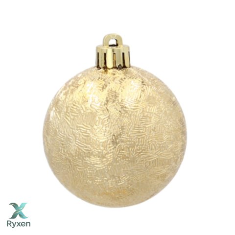 ZESTAW 3 EKSKLUZYWNYCH BOMBEK CHOINKOWYCH O RÓŻNYM WYGLĄDZIE. KOLOR: ZŁOTY Kamai Christmas Decorations