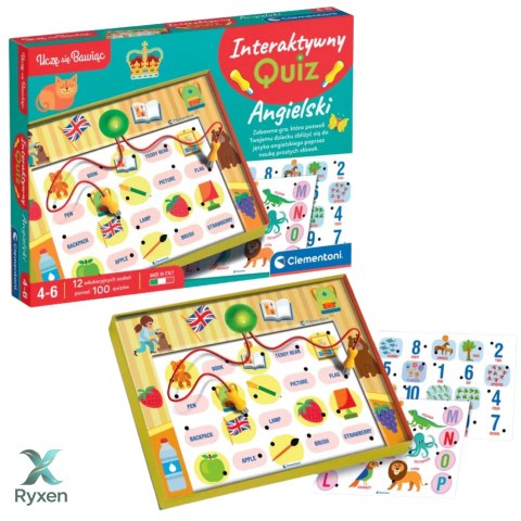 Gra edukacyjna Interaktywny Quiz Angielski Język Polski Clementoni 50943 CLEMENTONI