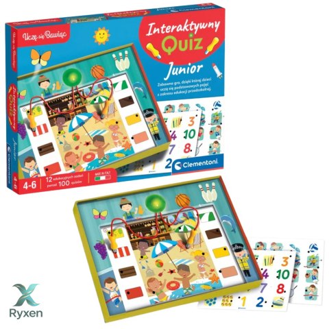 Gra edukacyjna Interaktywny Quiz Junior Język Polski Clementoni 50941 CLEMENTONI