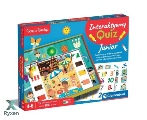 Gra edukacyjna Interaktywny Quiz Junior Język Polski Clementoni 50941 CLEMENTONI