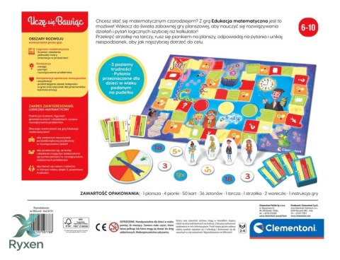 Gra planszowa Edukacja Matematyczna Uczę się Bawiąc Język Polski Clementoni 50778 CLEMENTONI