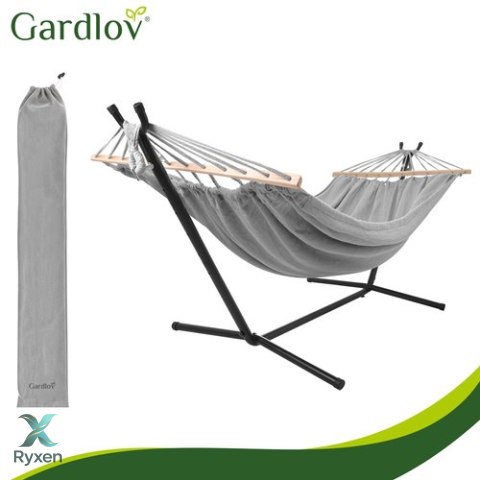 Hamak ogrodowy 200x150cm Gardlov ze stelażem 27293 ISO TRADE