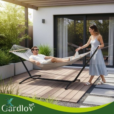 Hamak ogrodowy 200x150cm Gardlov ze stelażem 27293 ISO TRADE