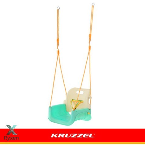 Huśtawka dla dzieci 3w1 kremowo-turkusowa Kruzzel KRUZZEL