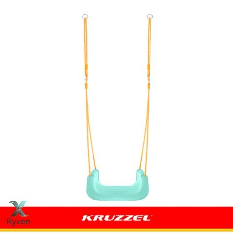 Huśtawka dla dzieci 3w1 kremowo-turkusowa Kruzzel KRUZZEL