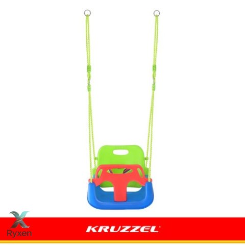 Huśtawka dla dzieci 3w1 zielono-niebieska Kruzzel KRUZZEL