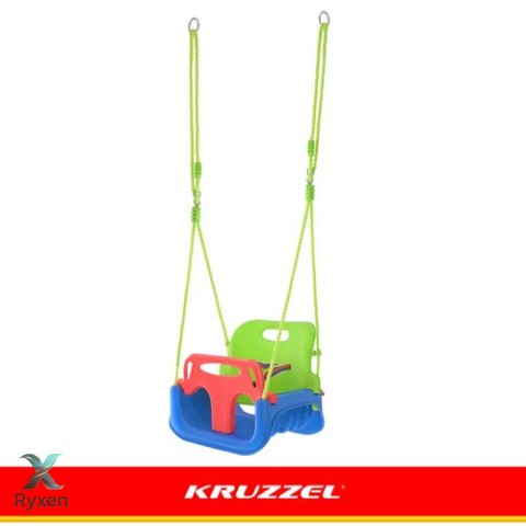 Huśtawka dla dzieci 3w1 zielono-niebieska Kruzzel KRUZZEL