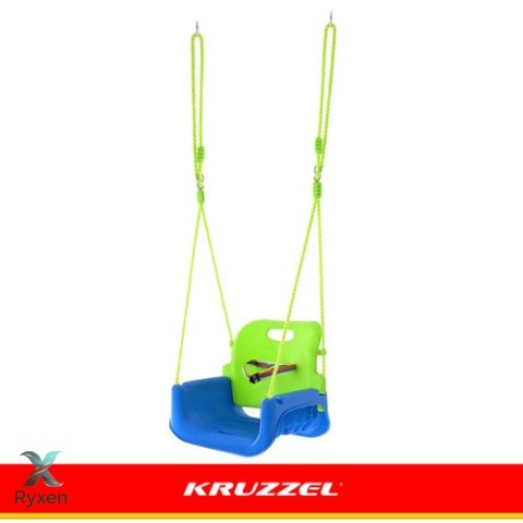 Huśtawka dla dzieci 3w1 zielono-niebieska Kruzzel KRUZZEL
