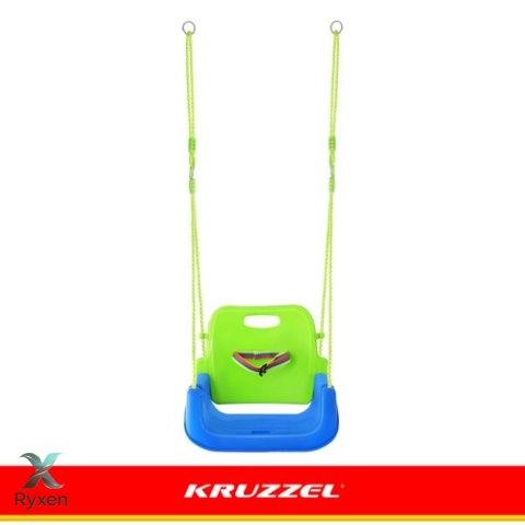 Huśtawka dla dzieci 3w1 zielono-niebieska Kruzzel KRUZZEL