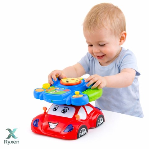 Kierownica Edukacyjna Interaktywna Muzyczna Symulator z Projektorem LEAN TOYS