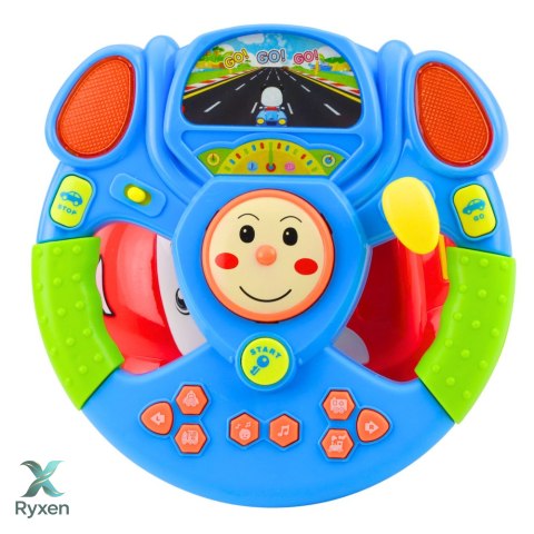 Kierownica Edukacyjna Interaktywna Muzyczna Symulator z Projektorem LEAN TOYS