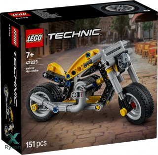 Klocki technic 42225 Żółty motocykl LEGO
