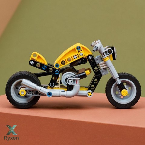 Klocki technic 42225 Żółty motocykl LEGO