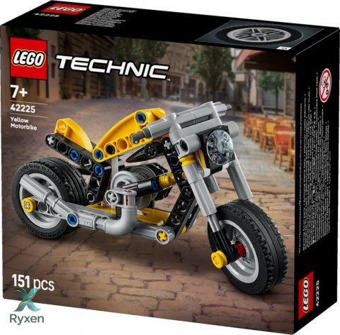 Klocki technic 42225 Żółty motocykl LEGO