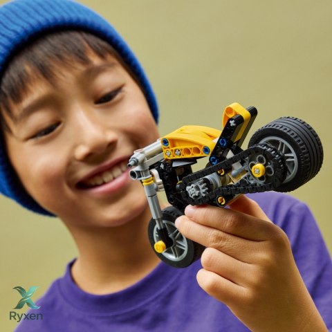 Klocki technic 42225 Żółty motocykl LEGO