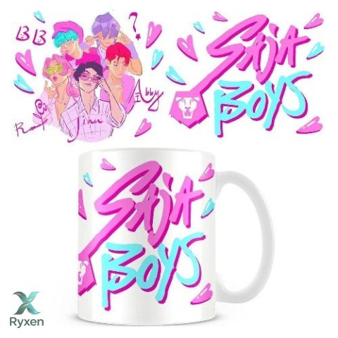 Kubek ceramiczny 325ml k-pop demon hunters saja boys KIDS EUROSWAN