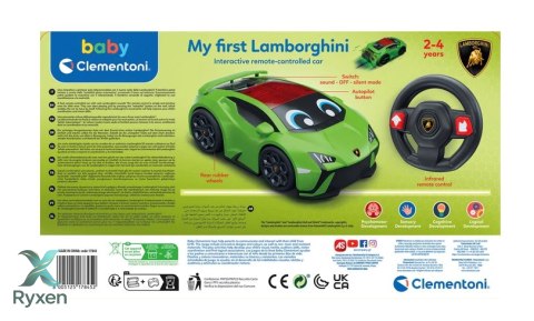 Moje Pierwsze Interaktywne Zdalnie Sterowane Autko Lamborghini Huracan Clementoni 17845 CLEMENTONI