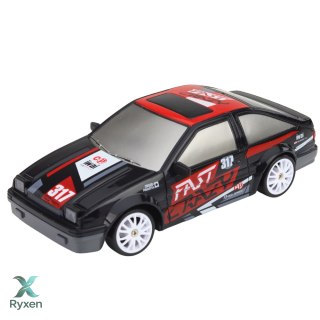 Samochód Do Driftu Zdalnie Sterowany RC Coupe Wymienne Koła Czarny 1:24 LEAN TOYS