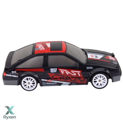 Samochód Do Driftu Zdalnie Sterowany RC Coupe Wymienne Koła Czarny 1:24 LEAN TOYS