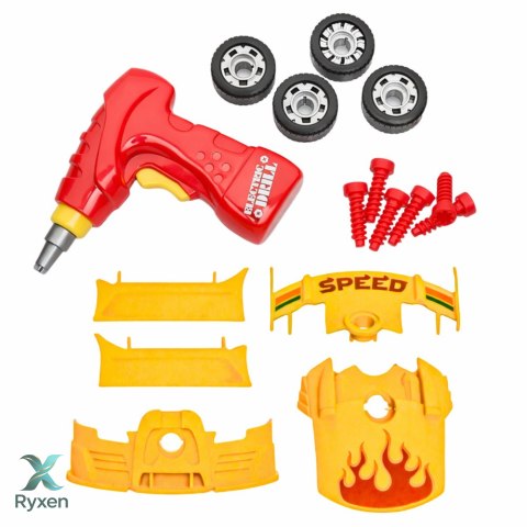Zestaw Do Tuningu Auta Samochód Do Skręcania Wkrętarka Światła LEAN TOYS