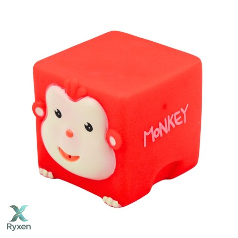 Zestaw Miękkie Klocki Gumowe Zwierzątka Edukacyjne Kolorowe 6 szt. LEAN TOYS