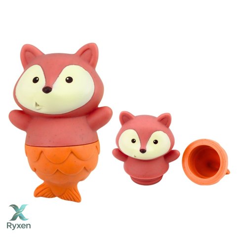 Zestaw Zabawki Do Kąpieli Zwierzątka Syrenki Gumowe 4 szt. LEAN TOYS