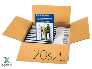 91-485# Klej dwuskładnikowy epoksydowy 2x10ml blow 20szt Blow
