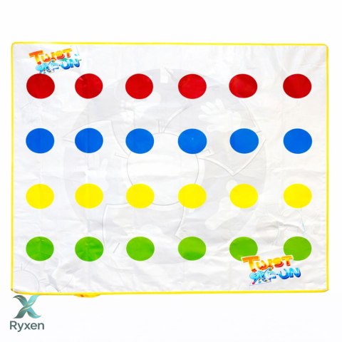 Gra Zręcznościowa Ruchowa Rodzinna Twist Fun Mata Koło Losujące LEAN TOYS