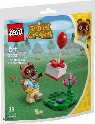 Klocki animal crossing 30731 tom nook i latający prezent LEGO