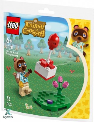 Klocki animal crossing 30731 tom nook i latający prezent LEGO