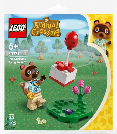 Klocki animal crossing 30731 tom nook i latający prezent LEGO