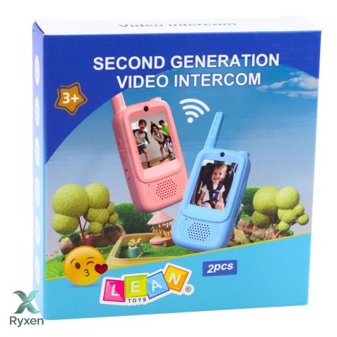 Krótkofalówki Dla Dzieci Wideo Rozmowa Nagrywanie Aparat Różowe LEAN TOYS