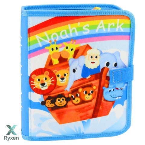 Książeczka Edukacyjna Sensoryczna Filcowa 3D Arka Noego Zwierzęta LEAN TOYS