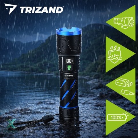 Latarka taktyczna 800lm Trizand 26950 TRIZAND