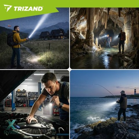 Latarka taktyczna 800lm Trizand 26950 TRIZAND