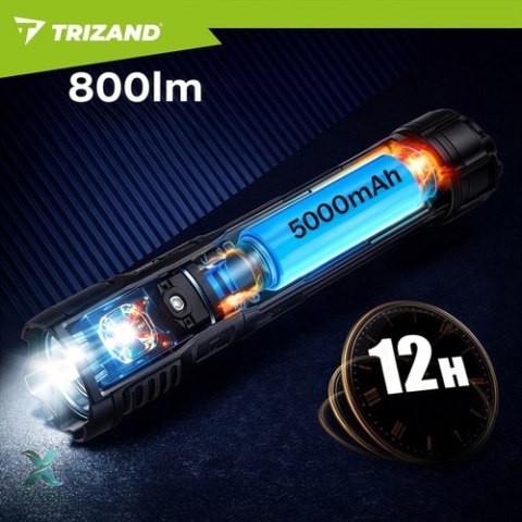 Latarka taktyczna 800lm Trizand 26950 TRIZAND