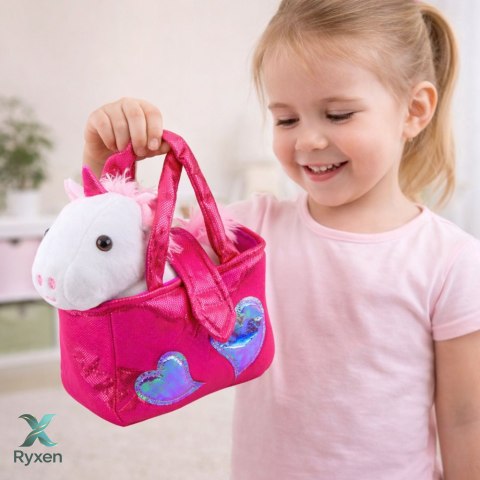 Pluszowa Maskotka Przytulanka Jednorożec W Torebce Biały 25cm LEAN TOYS