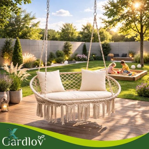 Poduszka na huśtawkę podwójną- kremowa Gardlov GARDLOV