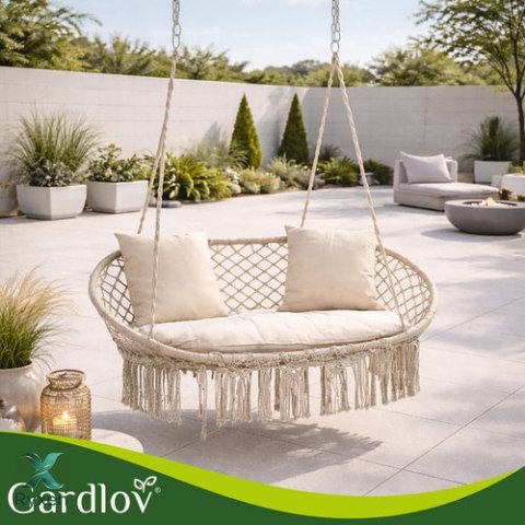 Poduszka na huśtawkę podwójną- kremowa Gardlov GARDLOV