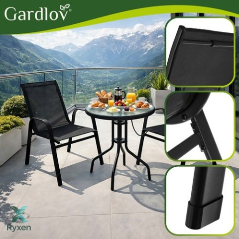 Zestaw krzeseł ogrodowych- 2szt. Gardlov GARDLOV