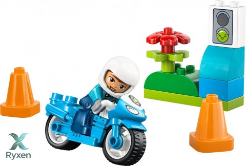 Klocki duplo 10471 niebieski motocykl policyjny LEGO