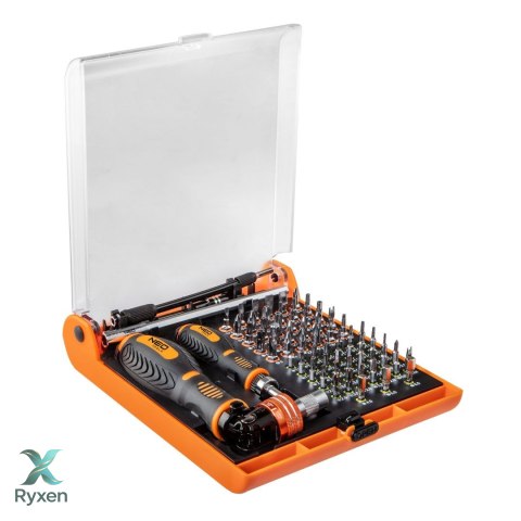 Końcówki wkrętakowe z uchwytem 73 szt. NEO TOOLS