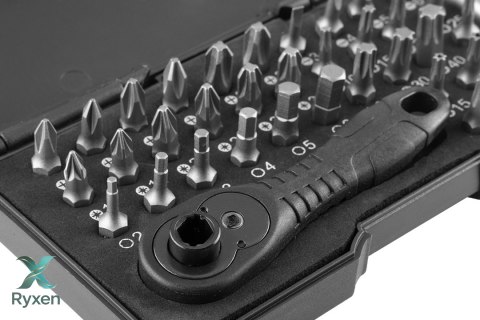 Końcówki wkrętakowe z uchwytem, zestaw 38 szt. NEO TOOLS