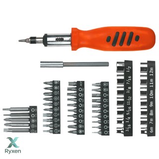 Końcówki wkrętakowe z uchwytem, zestaw 52 szt. Top Tools