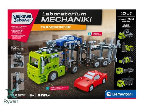 Naukowa Zabawa Klocki Laboratorium Mechaniki Transporter Język Polski Clementoni 50249 CLEMENTONI