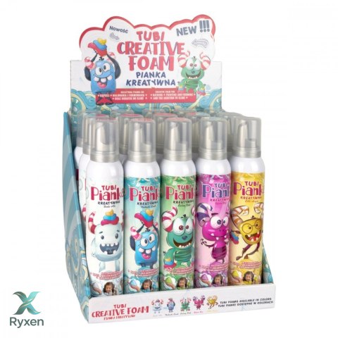 Pianki tubi mix 200 ml display 15 sztuk TUBAN