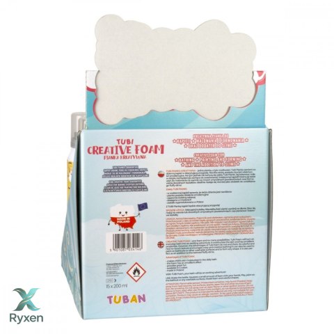 Pianki tubi mix 200 ml display 15 sztuk TUBAN