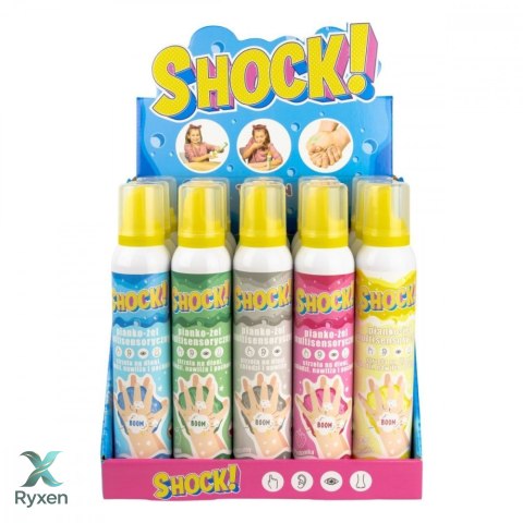 Pianko-żel shock! 200ml display 15 sztuk mix TUBAN